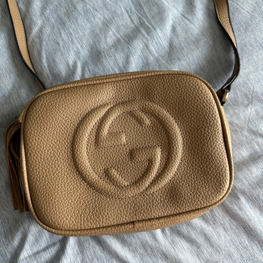 Tan Crossbody Bag with Elegant Design